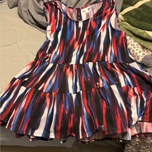 LuLaRoe Women's Top in Red, Blue, and Black